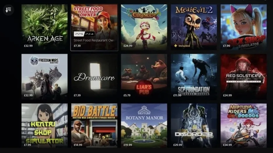 Игры в PS Store