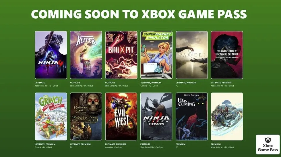 Игры для Xbox Game Pass
