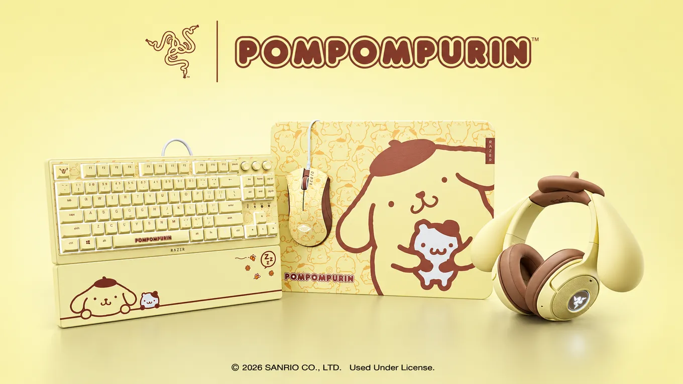 В коллекцию вошли устройства в стилистике Pompompurin и Kuromi, а также коллекционные кейкапы Sanrio