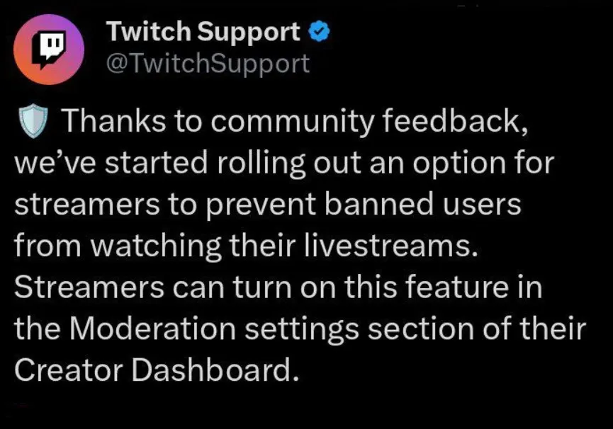 Оригинальный пост от Twitch