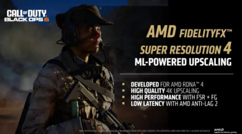 Новинки от AMD на CES 2025 представлял президент по игровому контенту и студиям в Microsoft Мэтт Бути. Он гарантировал, что в Call of Duty: Black Ops 6 будет интегрирована система FSR 4.