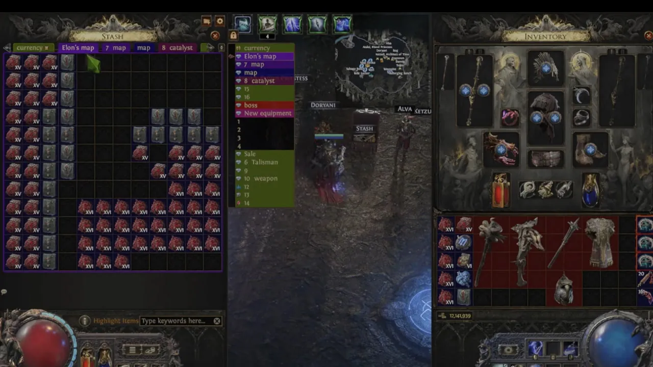 Уровень развития персонажа Илона Маска в Path of Exile 2