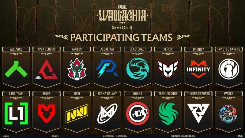 Участники PGL Wallachia 2024 Season 2