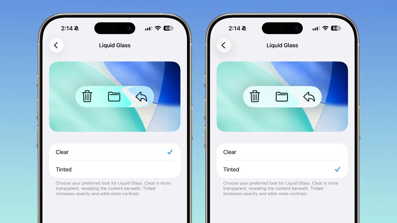 Одно из самых заметных нововведений iOS 26.1 связано с оформлением интерфейса