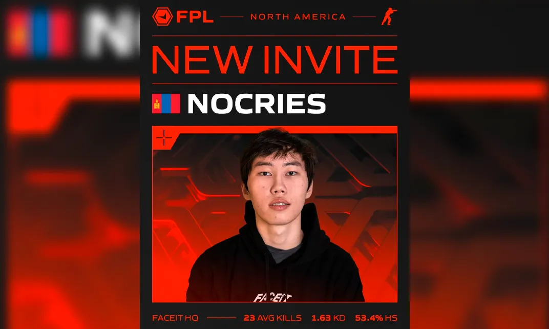 После проверки в офисе FACEIT nocries получил приглашение в FPL
