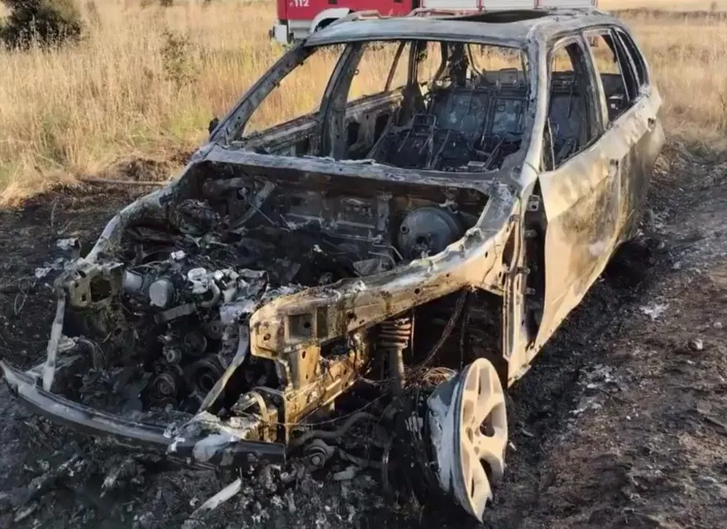 Автомобиль Диогу Жоты после аварии