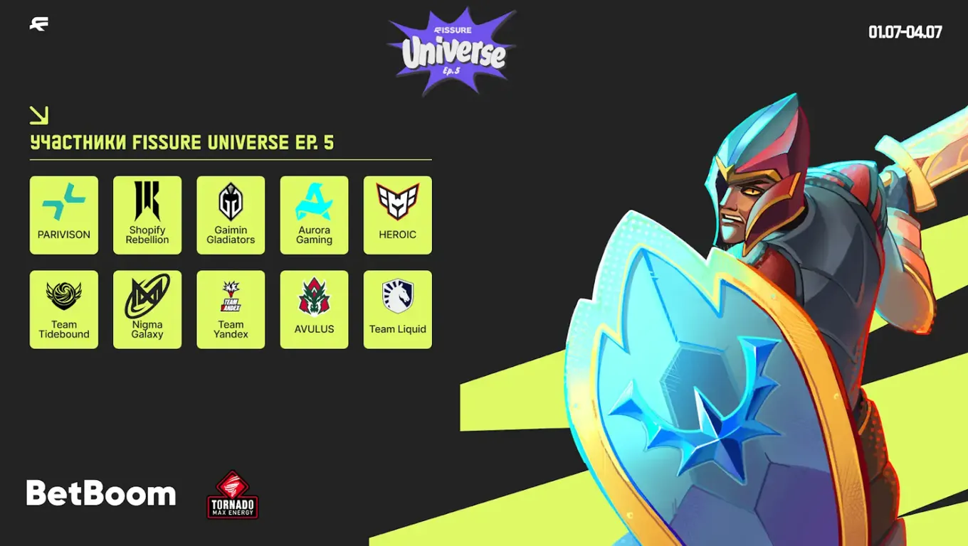 Участники Main Stage FISSURE Universe Ep.5 по Dota 2