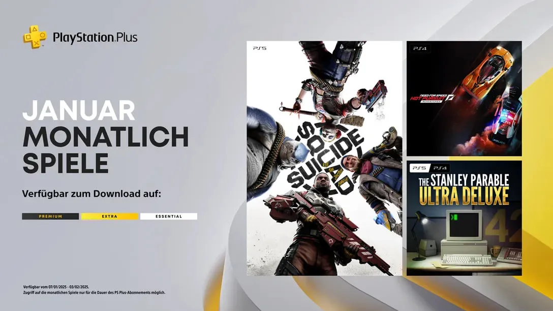 Список бесплатных игр PS Plus на январь