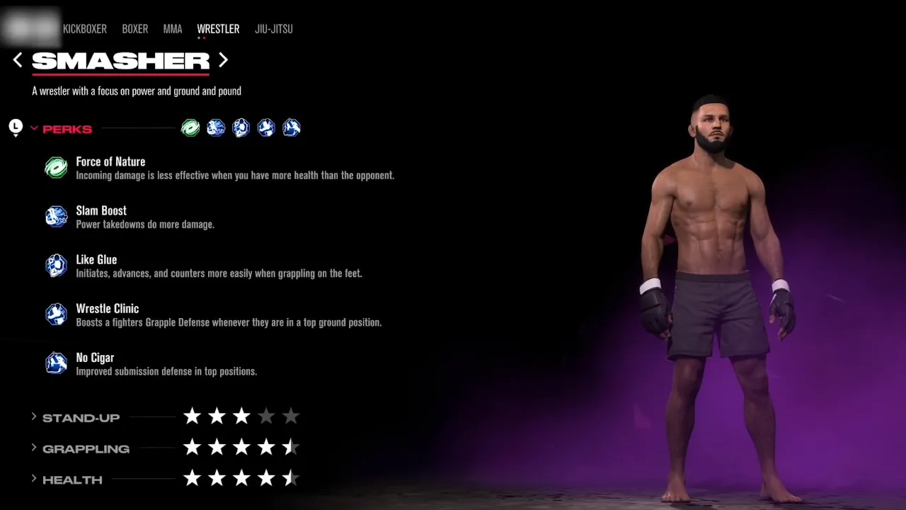 Создание бойца в UFC 5
