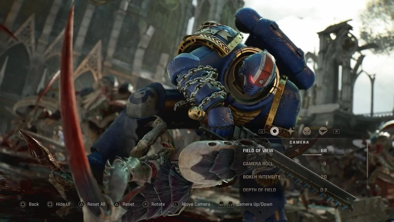 Скриншот с помощью фоторежима Warhammer 40,000: Space Marine 2