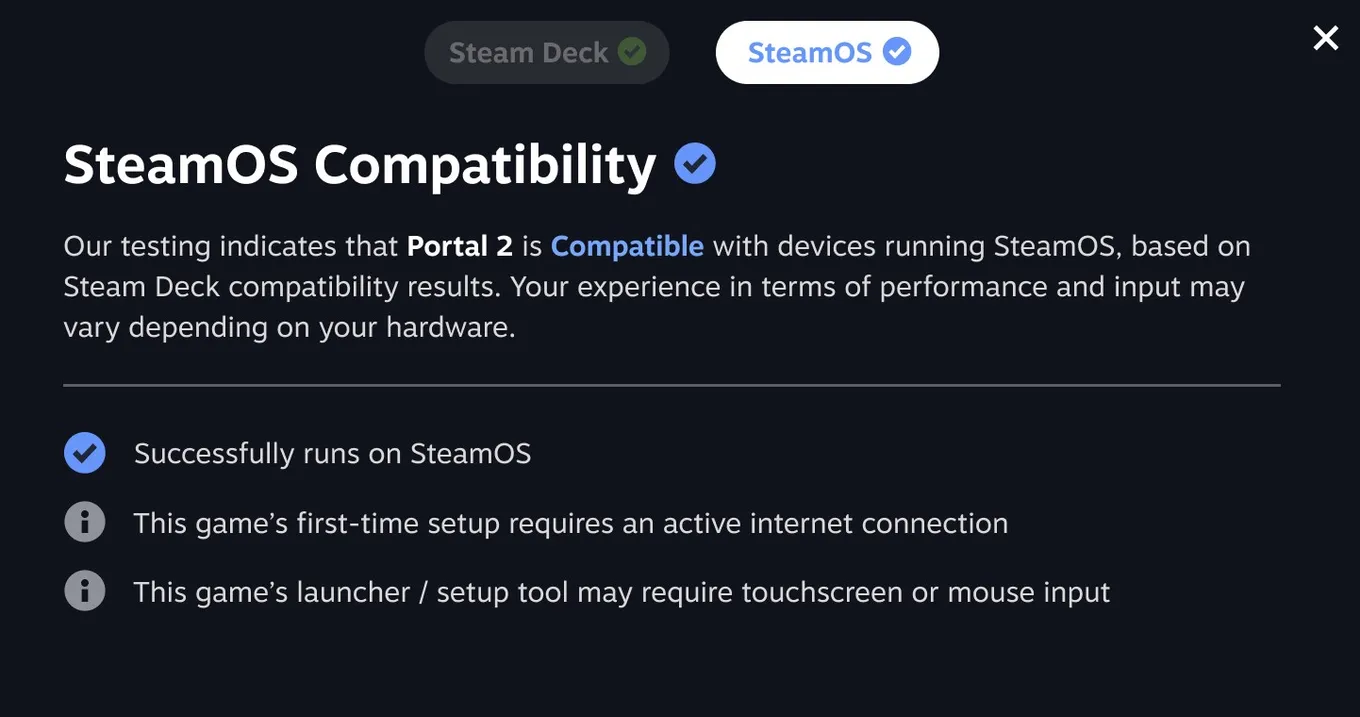 Специальная метка о совместимости игры со SteamOS в Steam