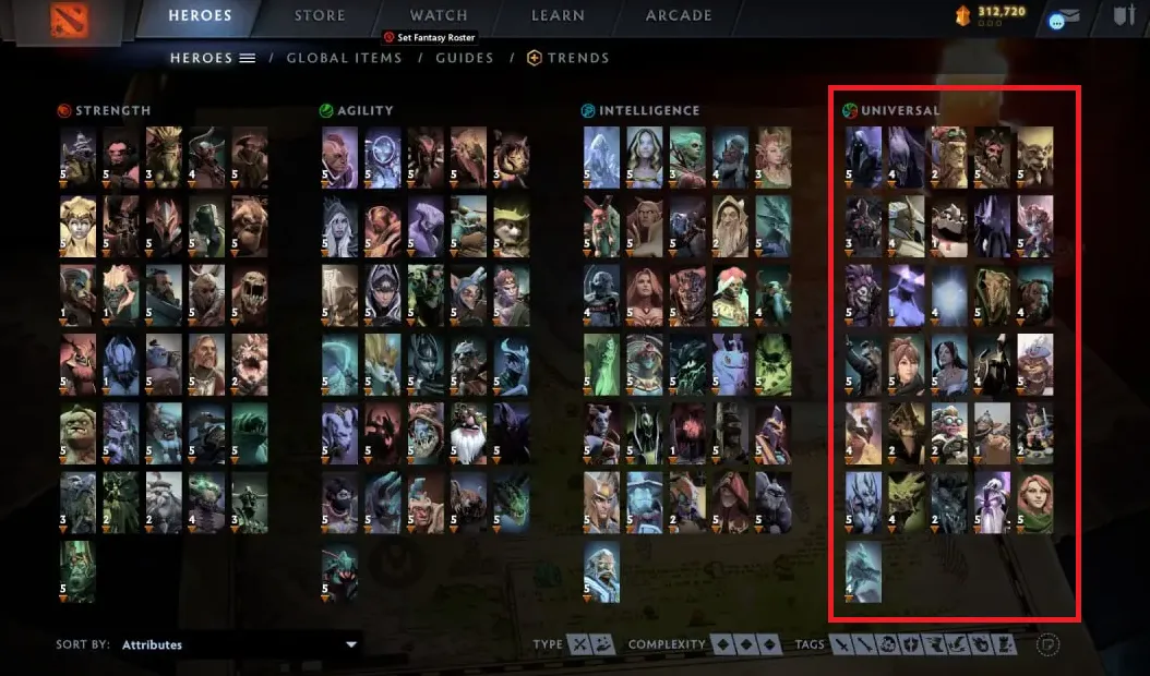 Универсальные герои в Dota 2