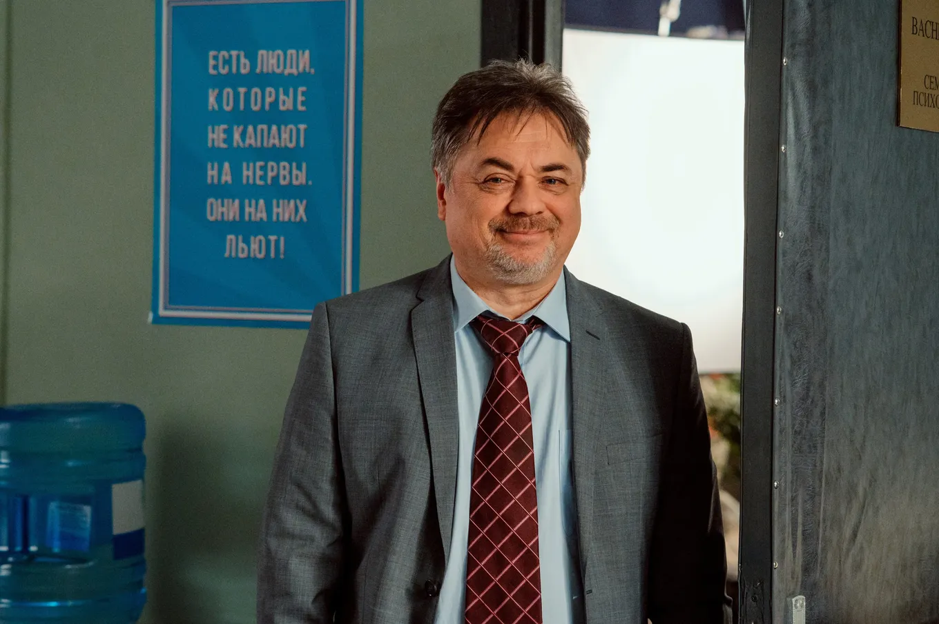 Андрей Леонов на съемках сериала «Папины дочки. Новые»