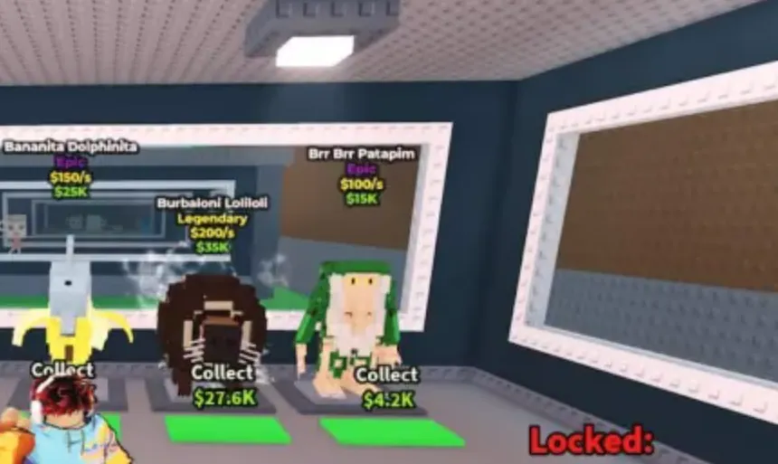 Брр Брр Патапим в популярной игре Steal a Brainrot, созданной на платформе Roblox