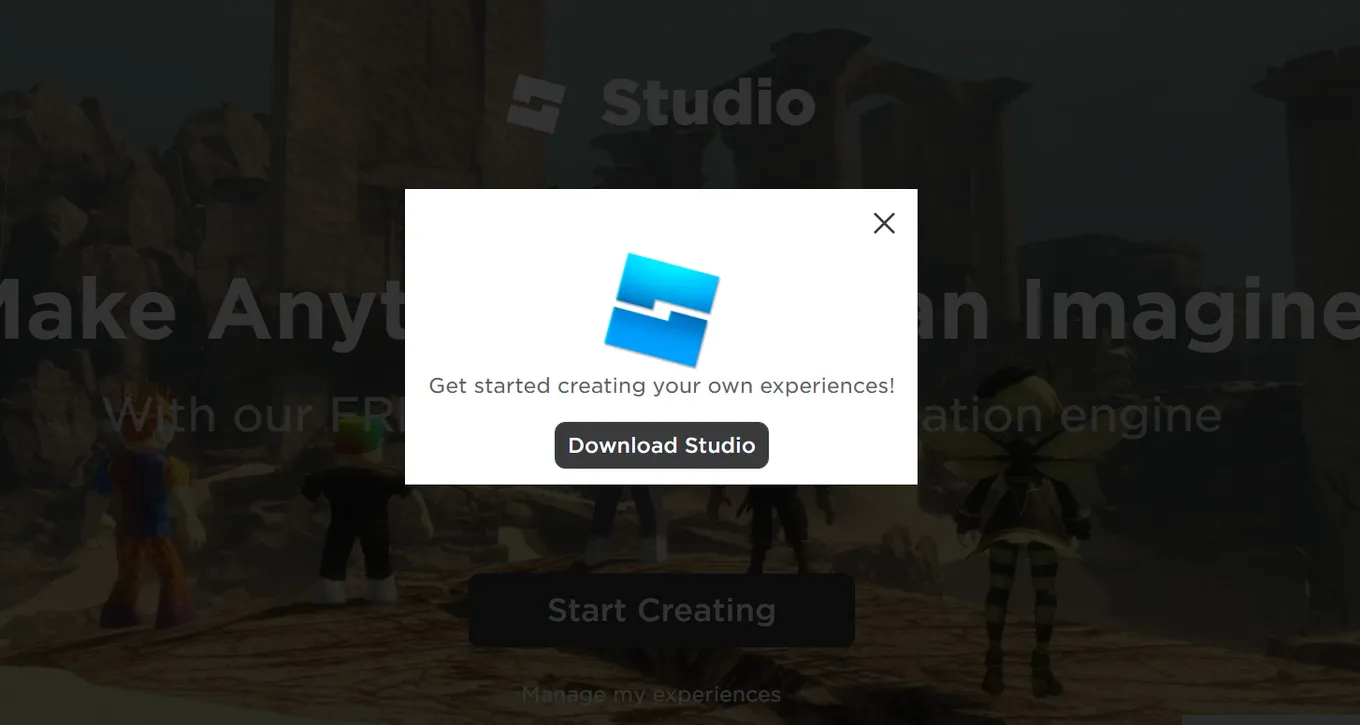 Нажмите Download Studio