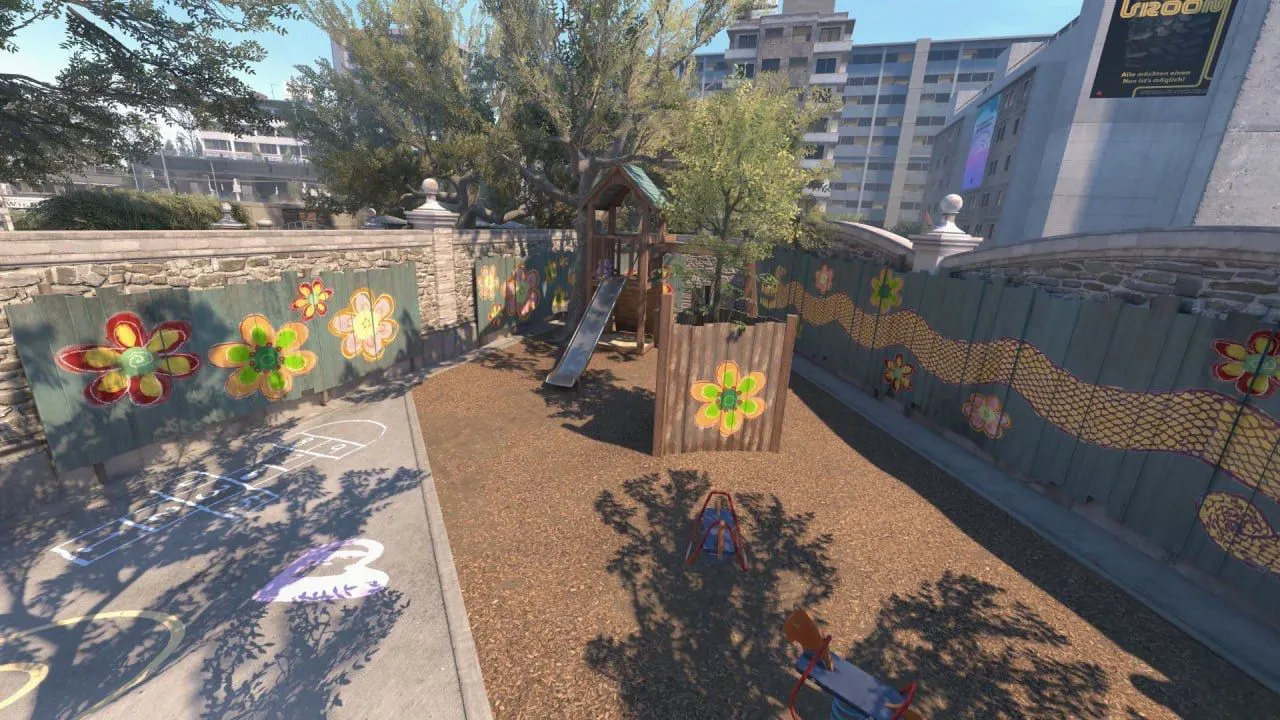 Оригинальный рисунок дракона на Overpass в CS:GO