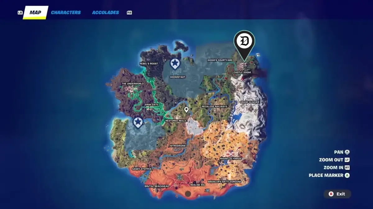 Местоположение Думбота в Fortnite