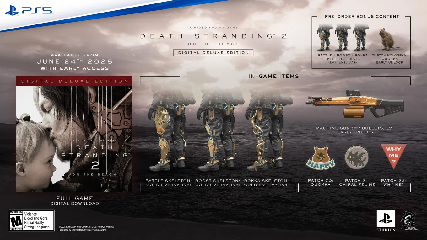 Состав цифрового deluxe-издания Death Stranding 2: On The Beach