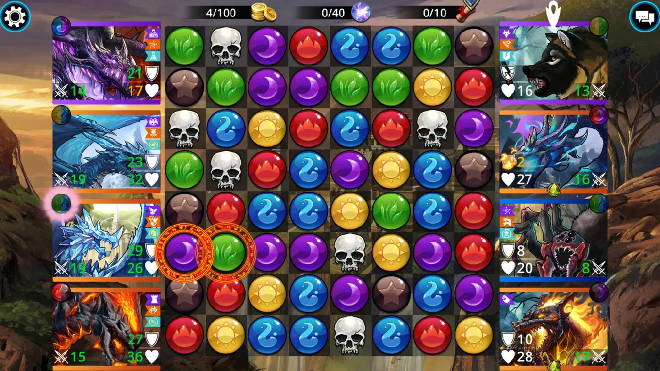 24. Gems of War – Puzzle RPG