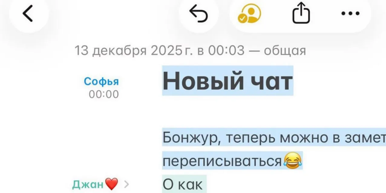 15 декабря 2025 года в сети завирусились лайфхаки для общения через «Заметки» на устройствах с iOS, при этом медиа заявили, что интернет для этого не нужен