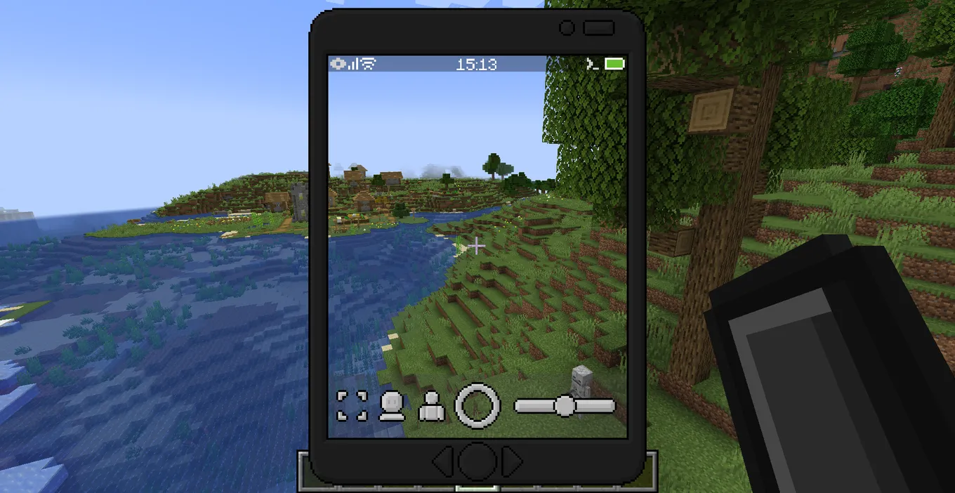 Eyemod - A phone mode в Minecraft