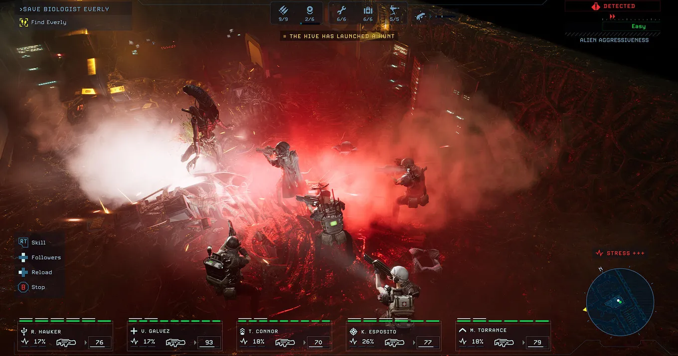 Геймплей Aliens: Dark Descent