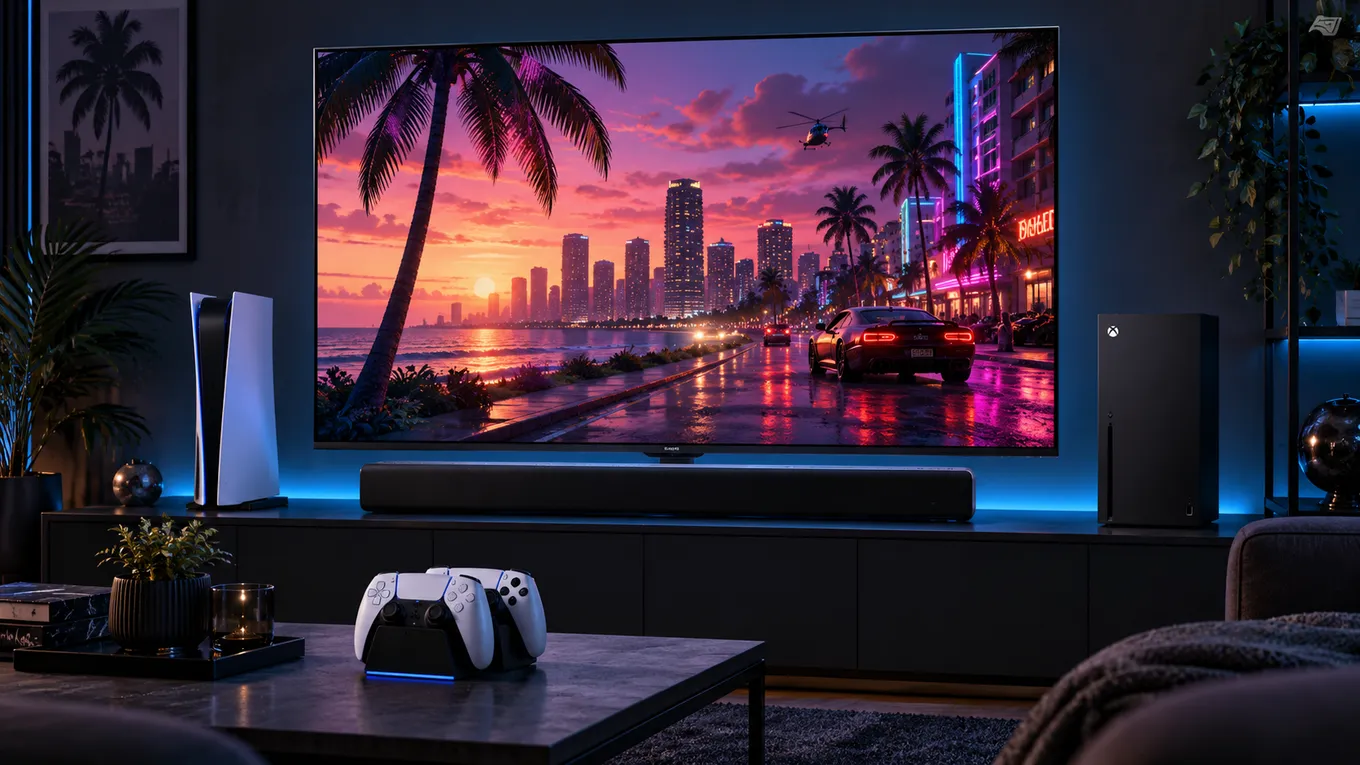 За эту сумму получается полноценный комплект с 4K-экраном, отдельной аудиосистемой и всеми базовыми удобствами для комфортной игры в GTA 6