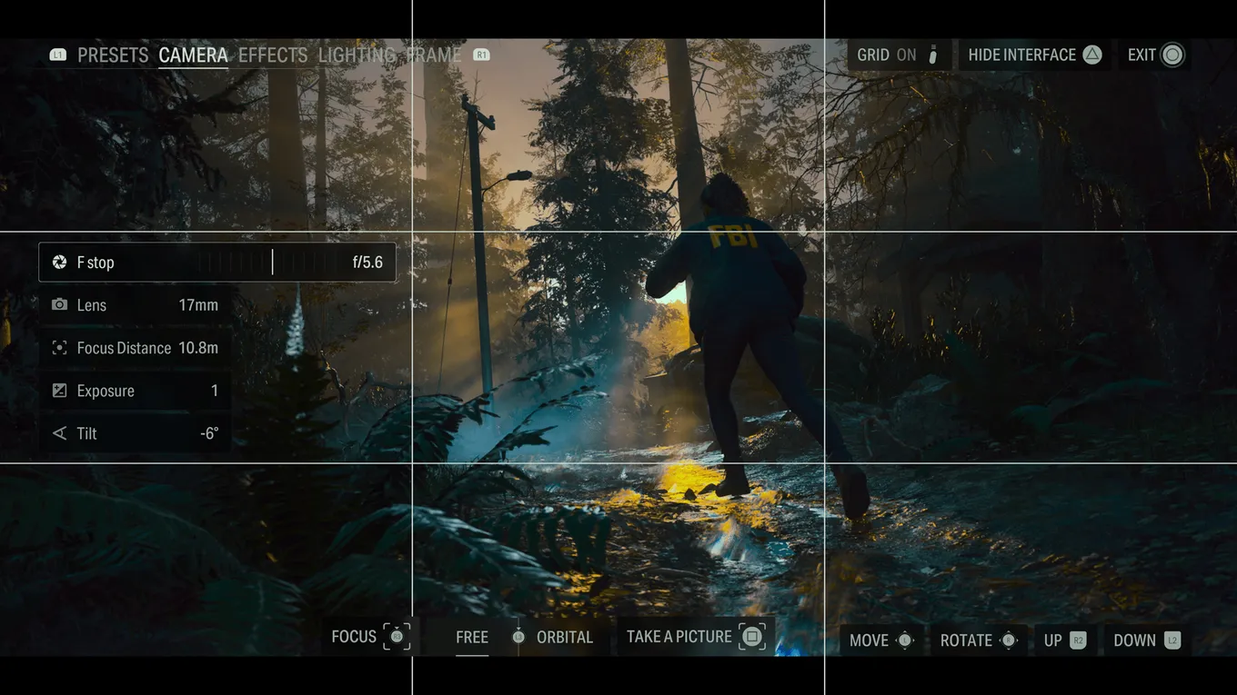 Фоторежим в Alan Wake 2