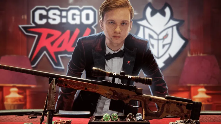 M0NESY в анонсе сотрудничества G2 Esports и CSGORoll