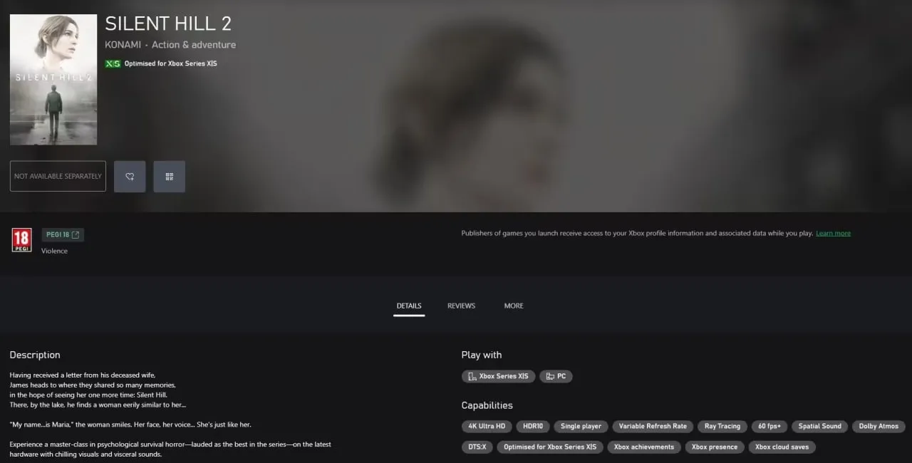 Silent Hill 2 на Xbox Series X|S