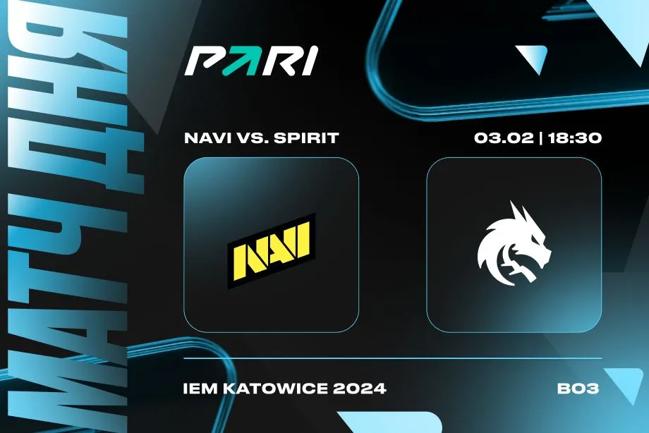 PARI: Spirit обыграет NAVI в первом матче группового этапа IEM Katowice 2024