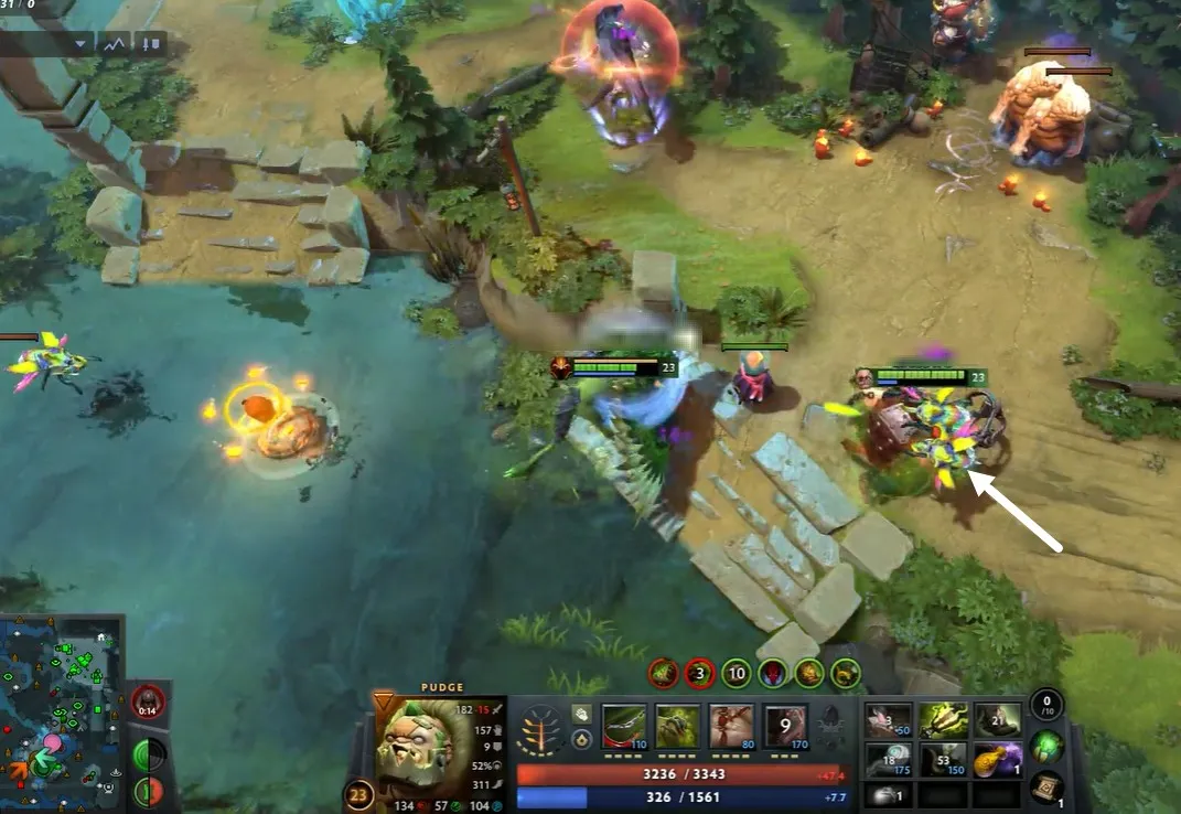 Pudge с вардами от Venomancer