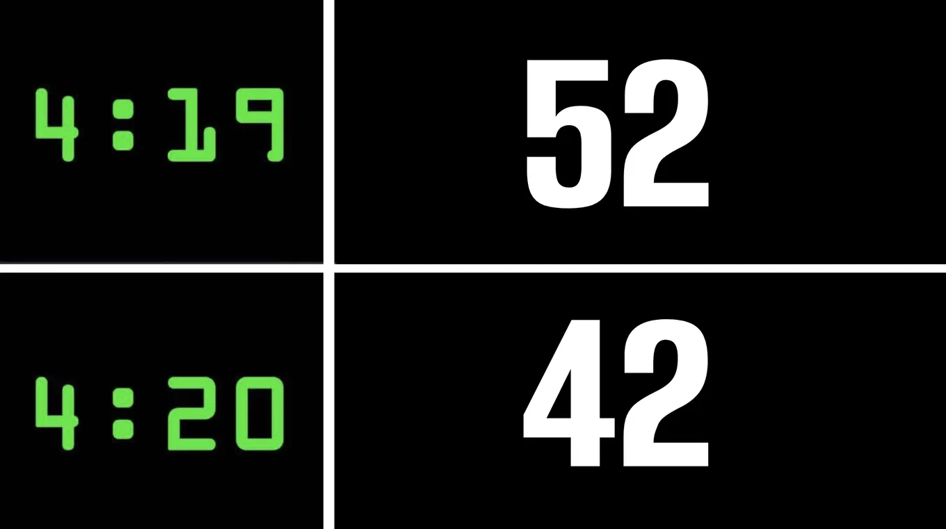 Сравнение «52» и «42, братуха»