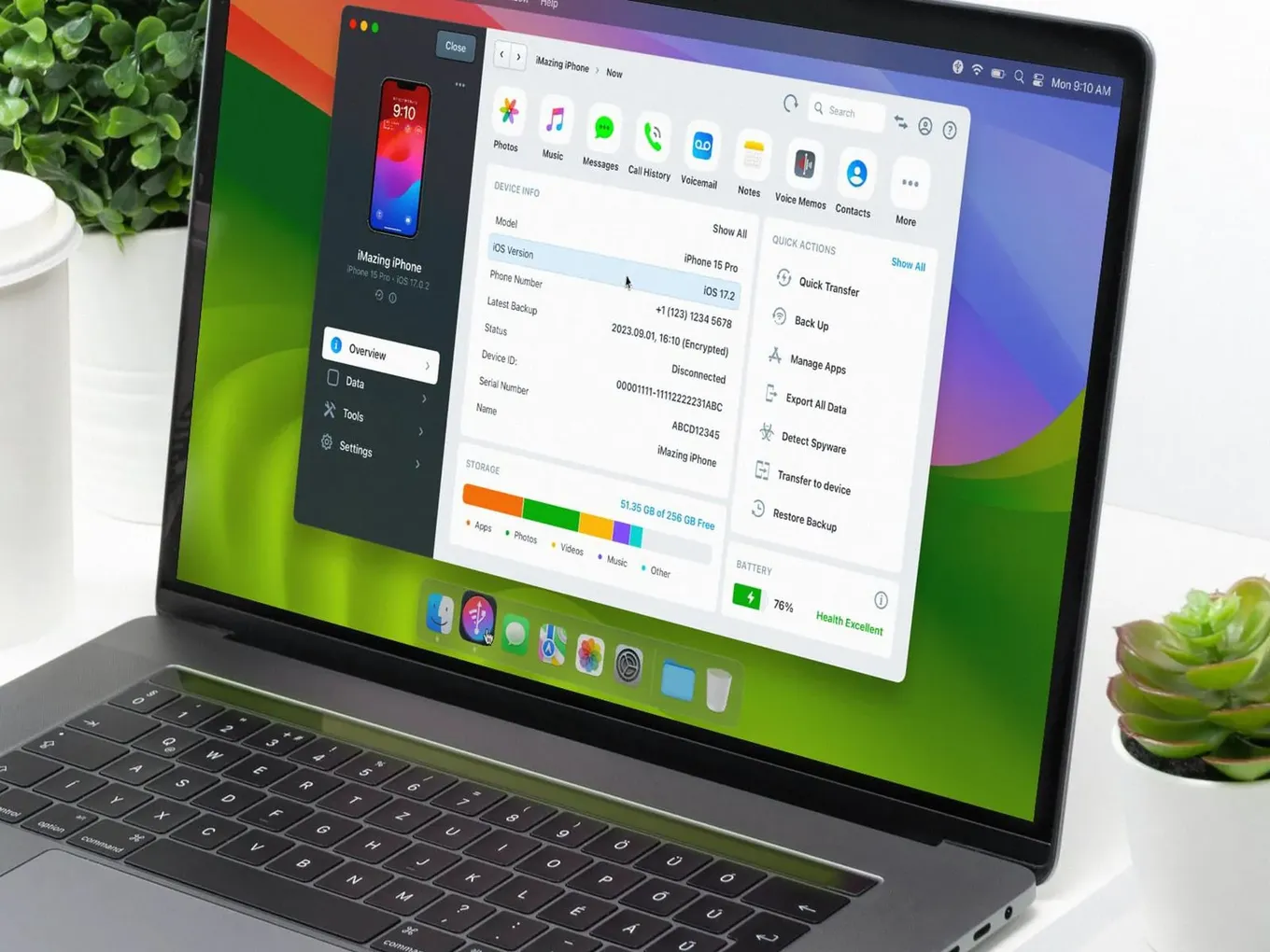Установите iMazing с сайта imazing.com на Windows или Mac