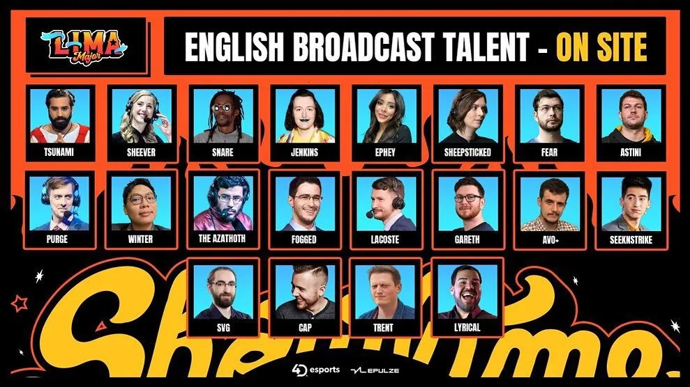 Англоязычные таланты The Lima Major 2023