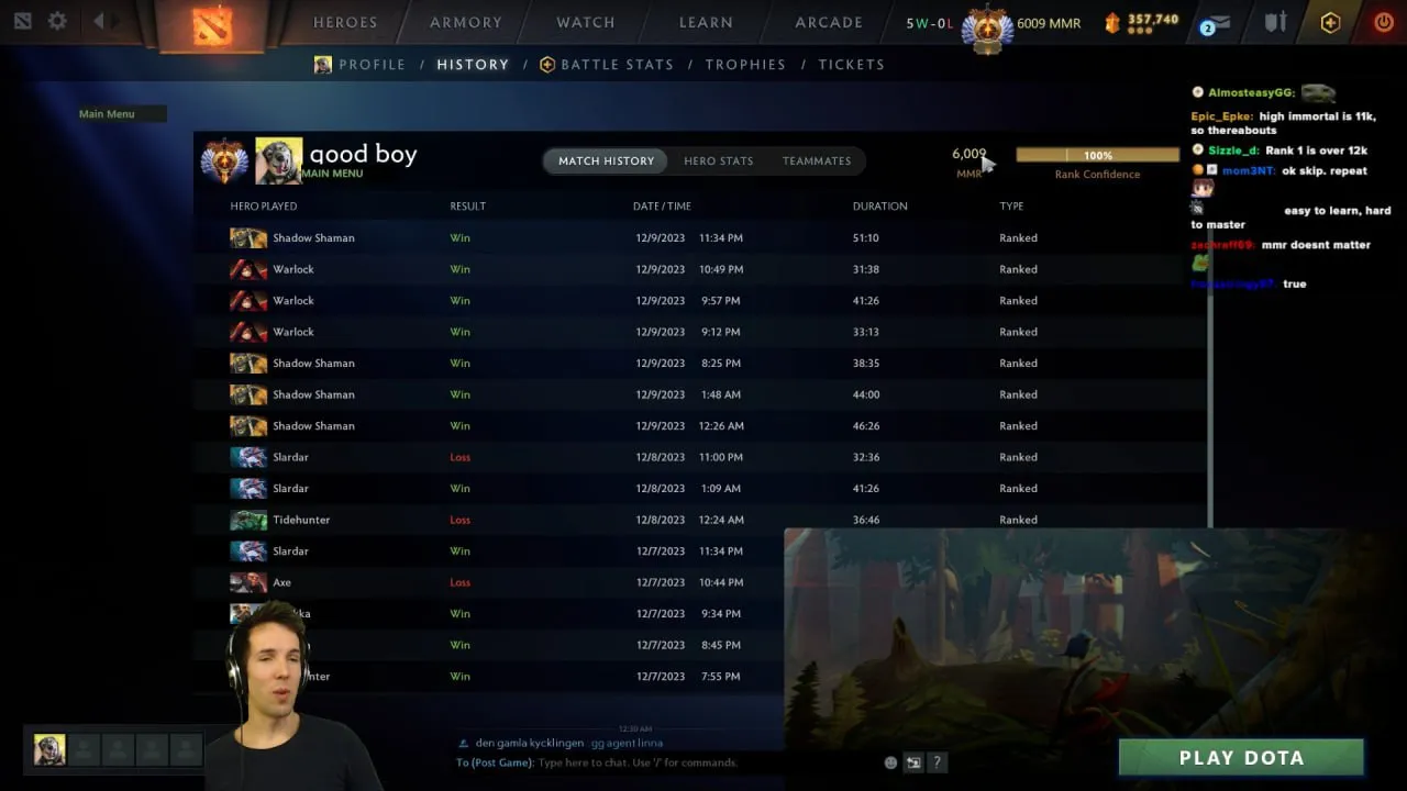 Grubby достиг 6 000 MMR в Dota 2