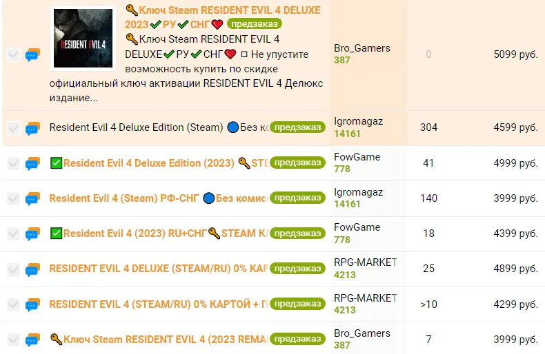 Resident Evil 4 на Plati