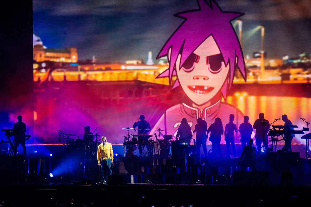 Концерт группы Gorillaz в Москве в 2018 году
