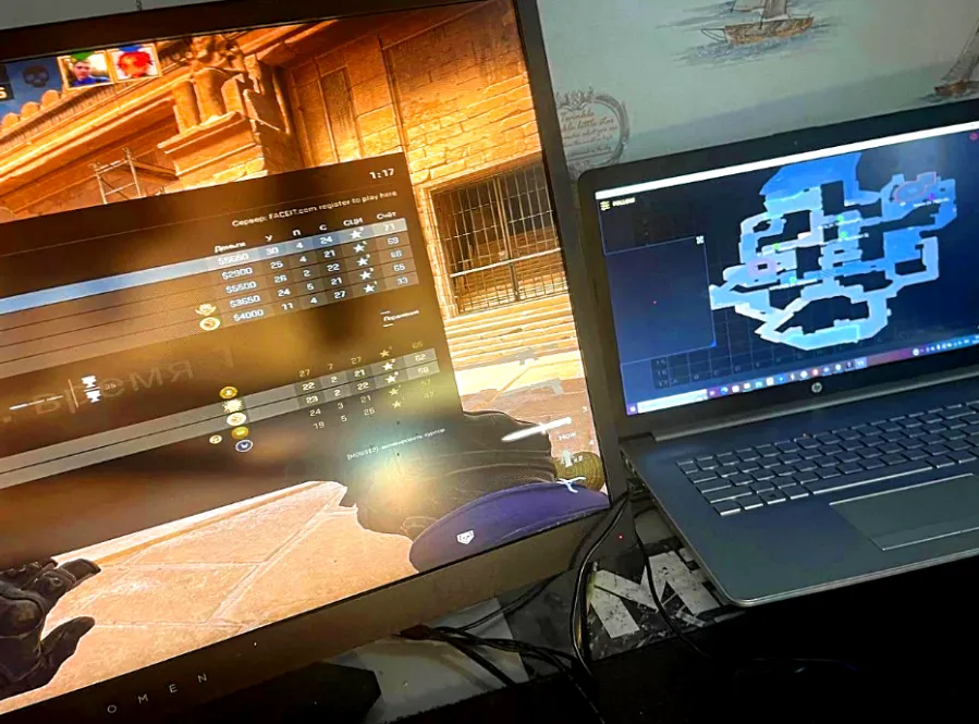 Старое фото радар-хака в CS:GO от Алексея OverDrive Бирюкова