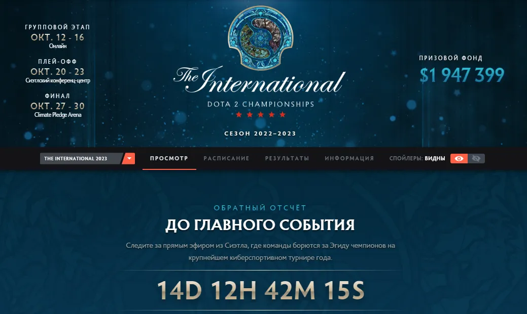 Призовой фонд TI2023