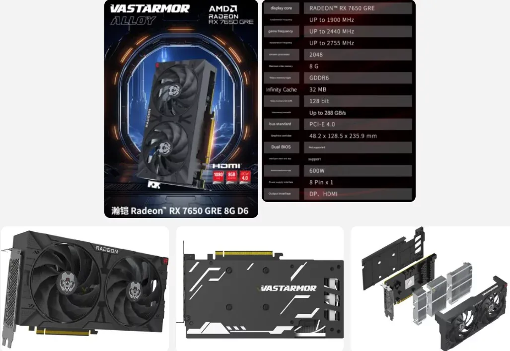 Radeon RX 7650 GRE