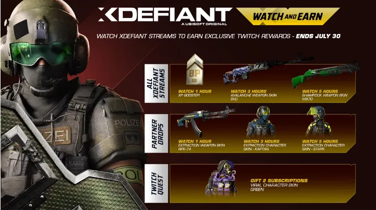XDefiant Twitch drops