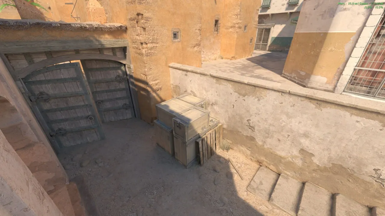 Ящики на «дороге» в «миду» Dust2 или же так называемая позиция «икс» под «кэтволком» теперь выглядит совсем иначе