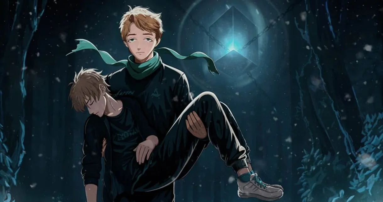 Загрузочный экран из бандла поддержки Aurora, на котором изображены Глеб kiyotaka Зырянов и Егор Nightfall Григоренко