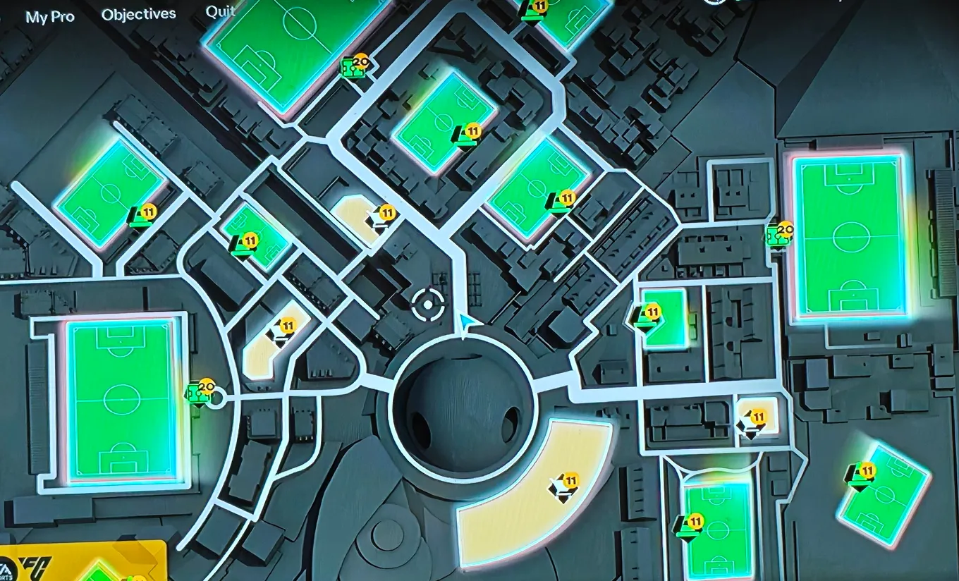 Карта открытого мира EA Sports FC