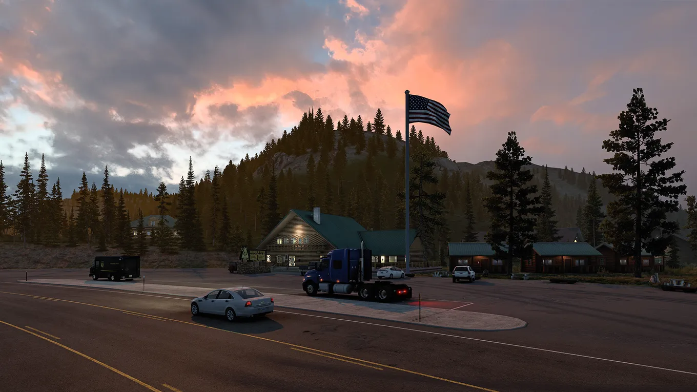 В American Truck Simulator появились окрестности Вайоминга, национальный парк и прицепы-цистерны