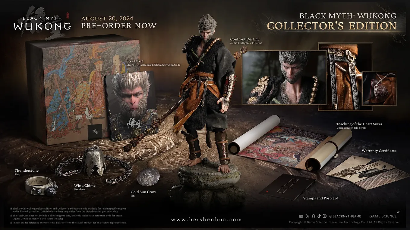 Физическое издание Black Myth: Wukong Collector`s Edition будет стоить около 35 тысяч рублей