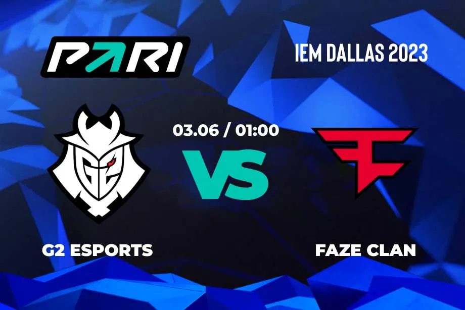 Клиент PARI поставил 200 тысяч рублей на FaZe в матче против G2 на IEM Dallas 2023