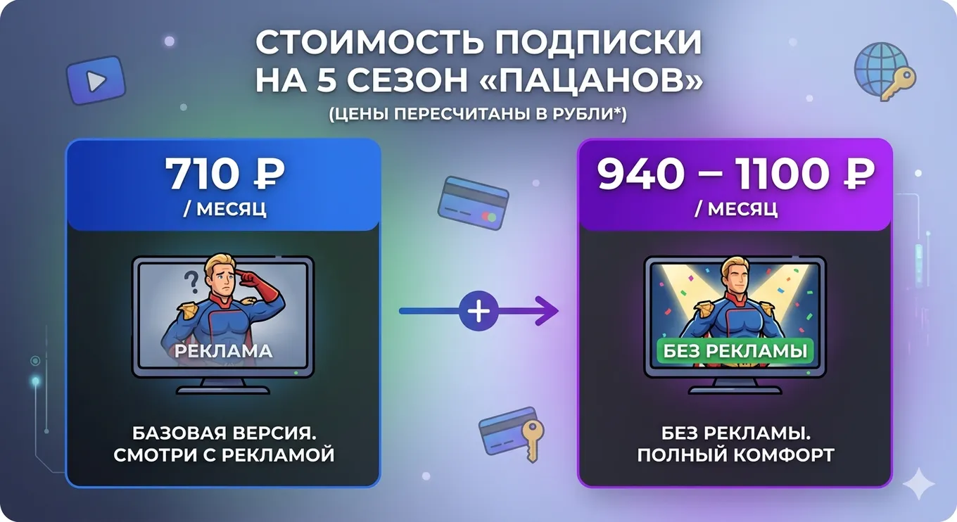 Если же вы проживаете в другой стране, сериал «Пацаны 5» будет для вас доступен без проблем