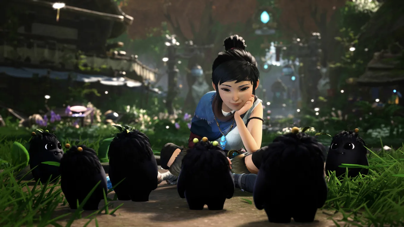В Kena: Bridge of Spirits появились новогодние шляпки для тленышей